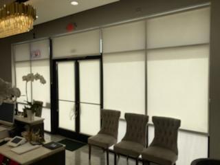 Our Roller Shades are perfect for your office or business! Why? Because they're made to fit even the most awkward of windows, they are sleek, allow natural light into the room, and make your space look clean and professional.  BudgetBlindsSouthGlendale  RollerShades  CommercialShades  FreeConsultati