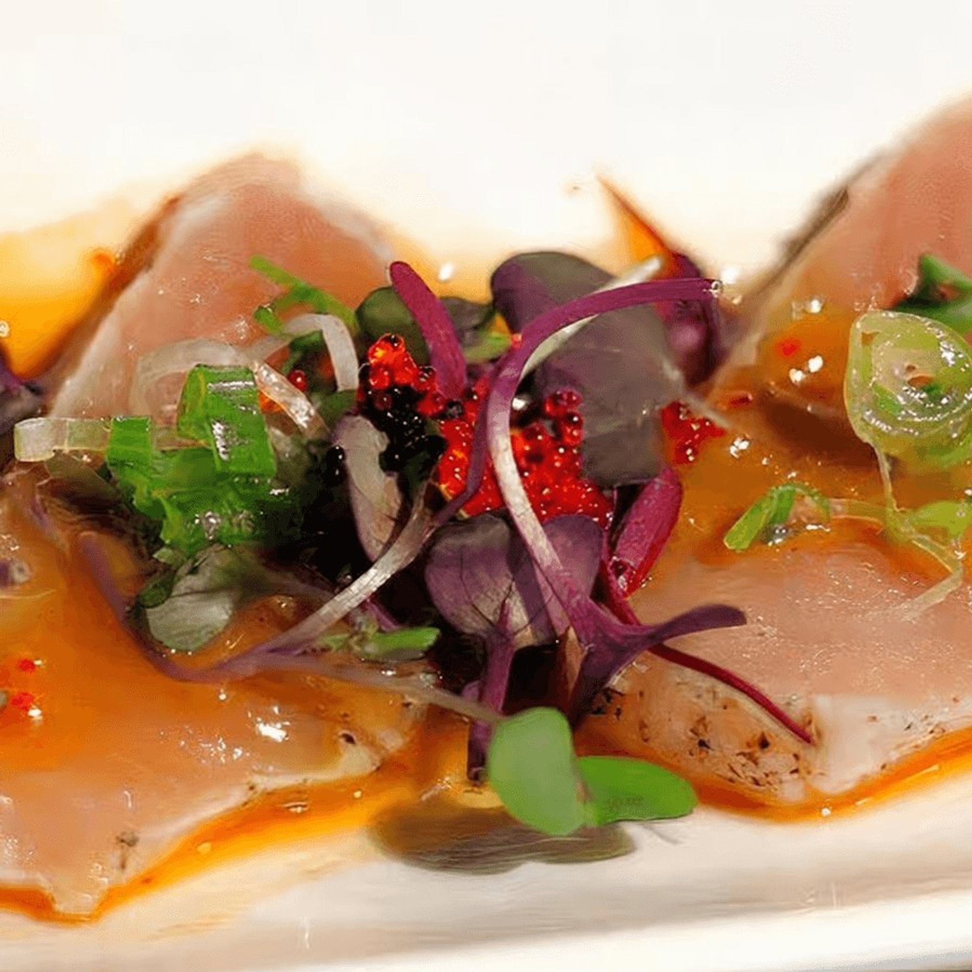 Truffle Seared Salmon Carpaccio