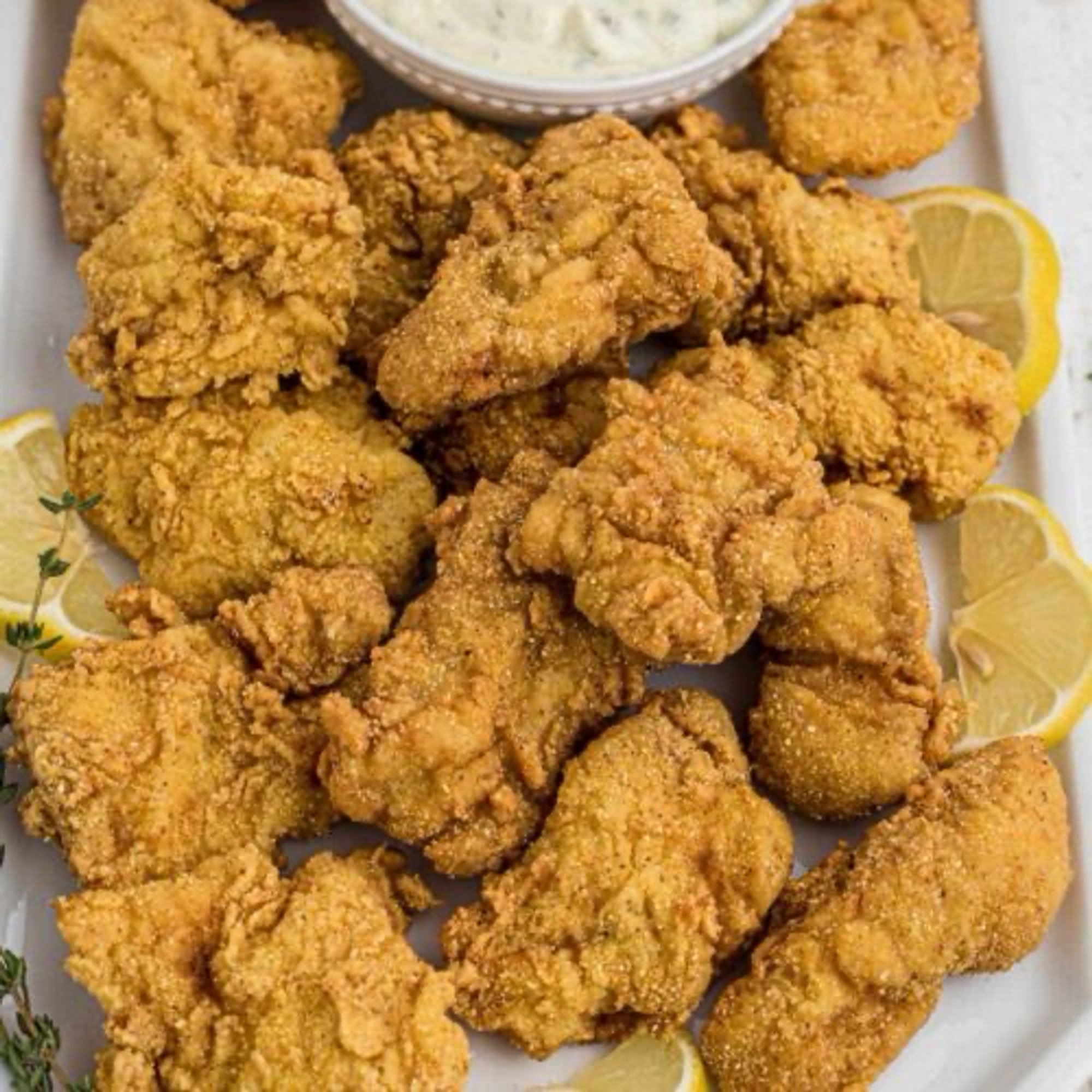 1 Lb Catfish Nuggets With Fries & Pop