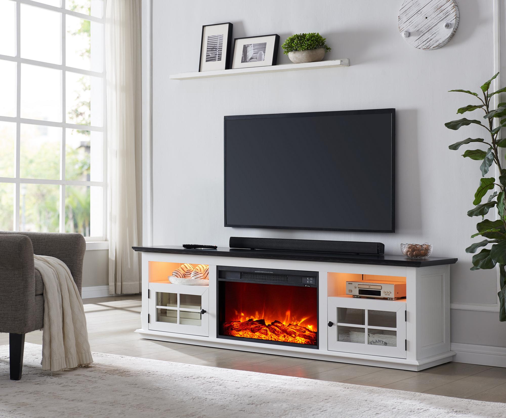 Richmond Unfold 72" TV Stand with Fireplace