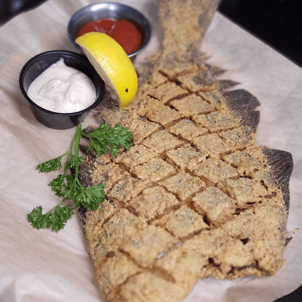 Whole Fried Flounder