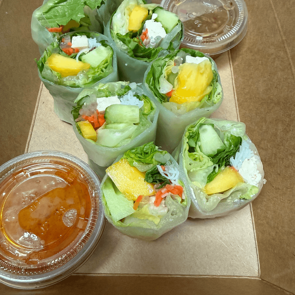 Summer Fresh Mango Tofu Rolls