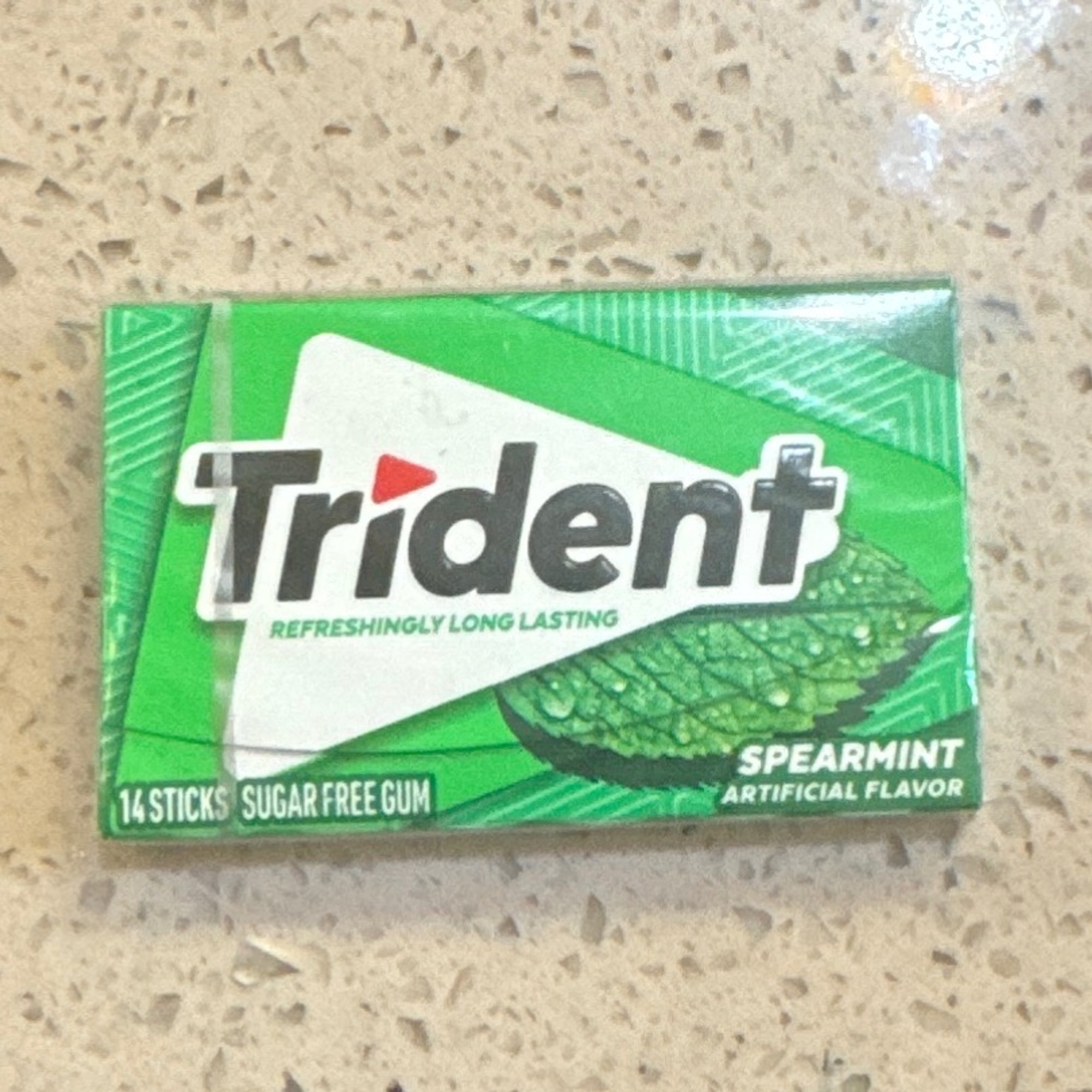 Trident sugar free spearmint gum