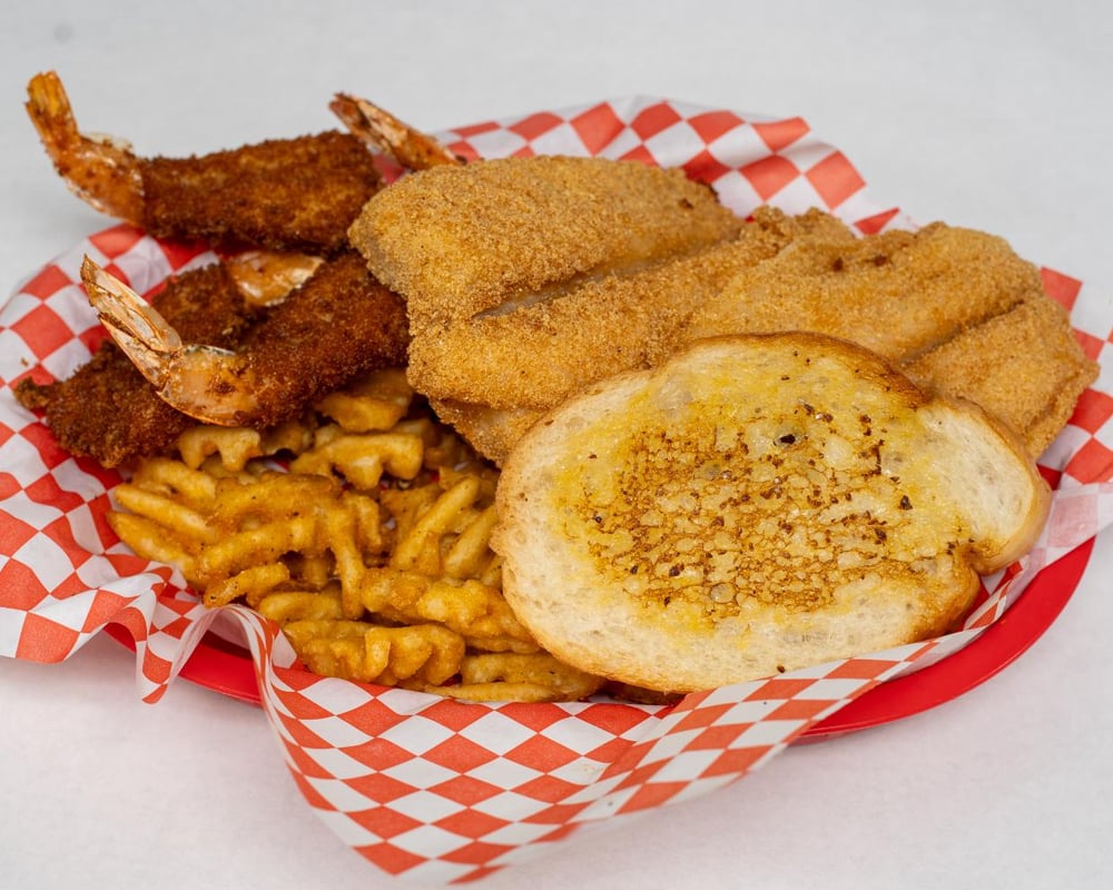 Grilled Catfish and Shrimp