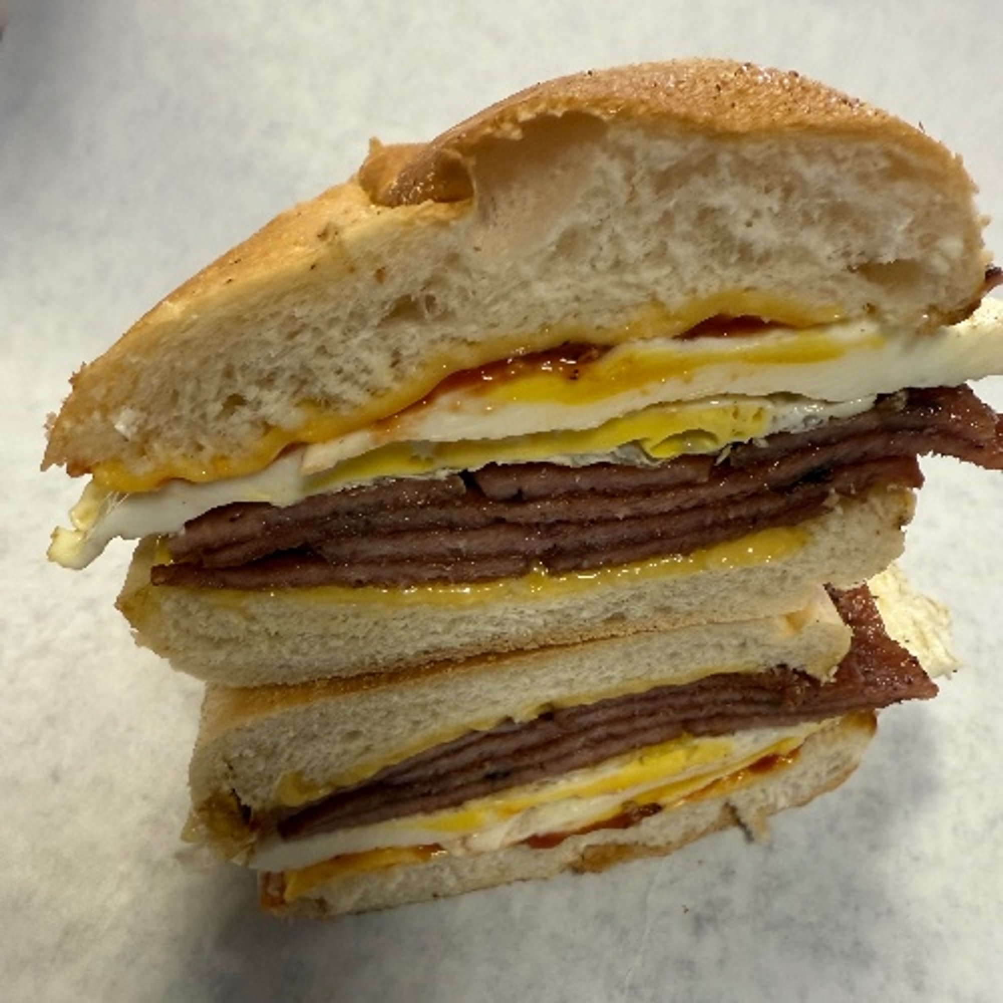 Pork Roll, Egg & Cheese Sandwich
