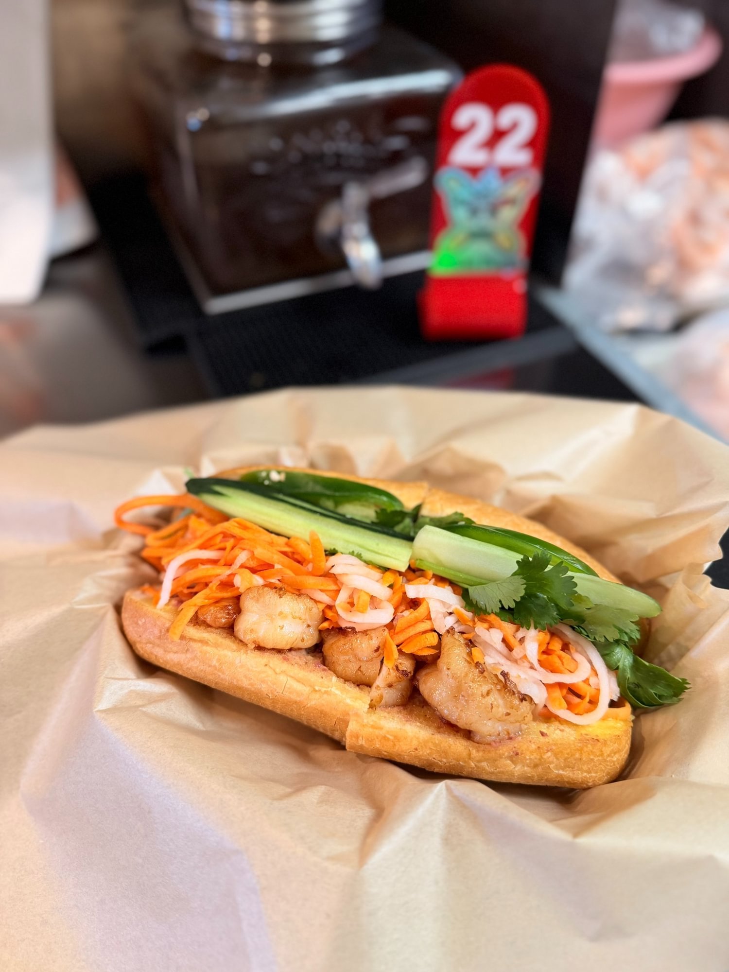 Grilled Shrimp Sandwich (Bánh mì TÔM Nướng)