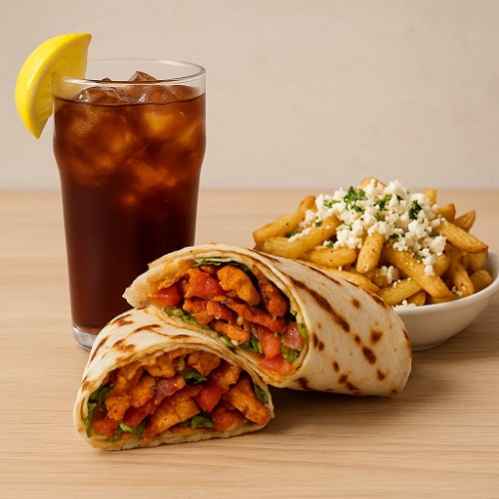 Chicken Shawarma Wrap Basket