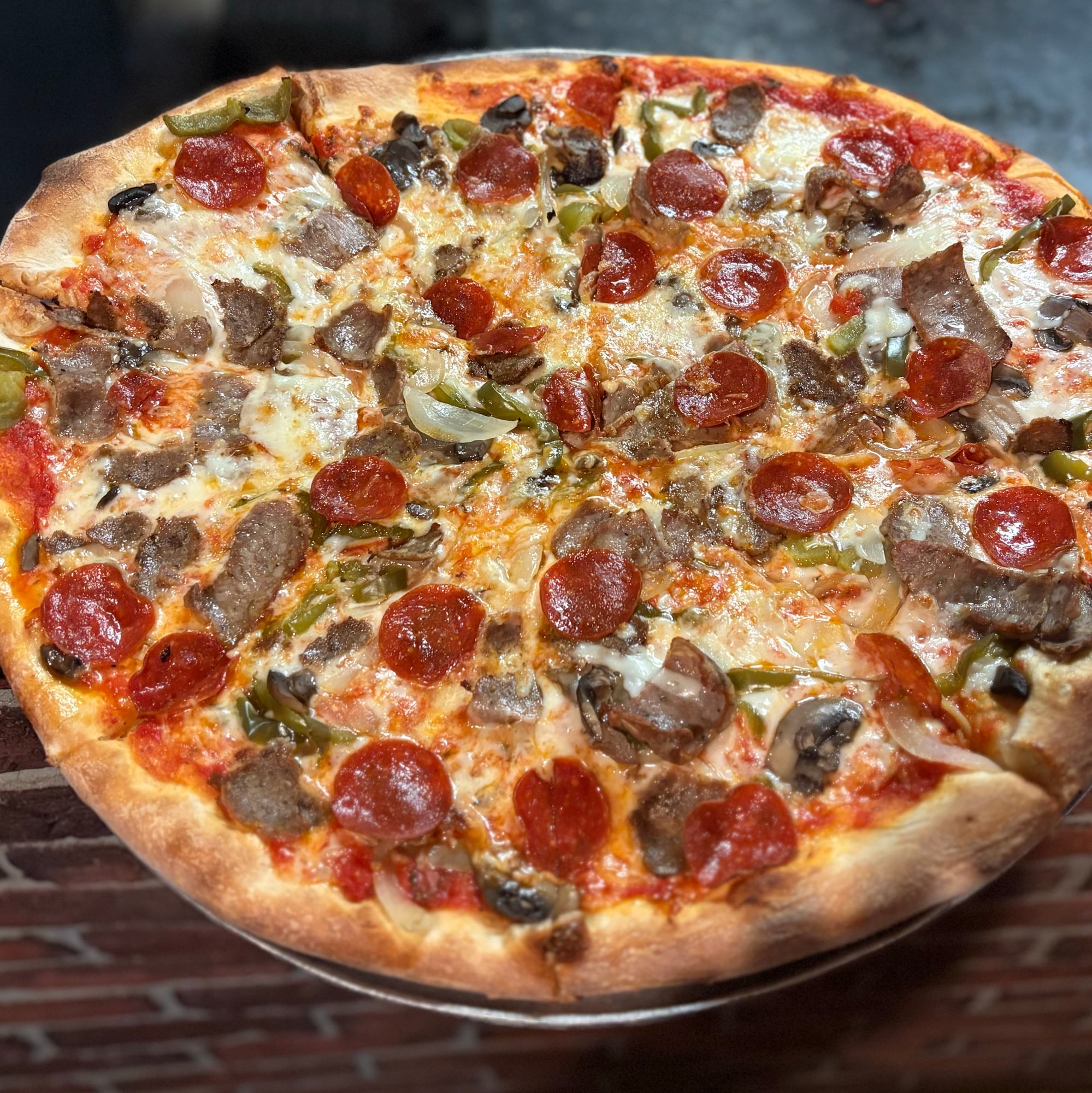 Carmelas Works Pizza