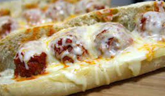 Meatball Parmigiana Hot Sandwich