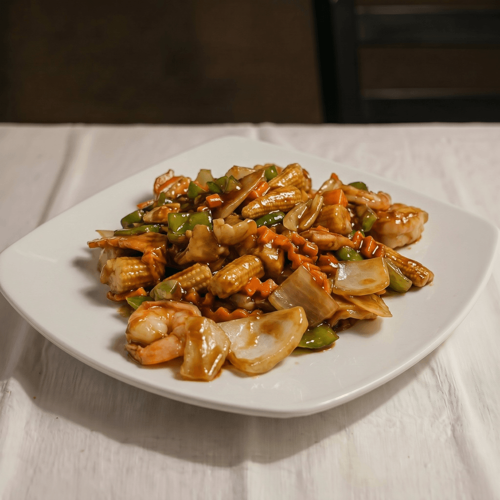 Chicken & Fresh Jumbo Shrimp Delight
