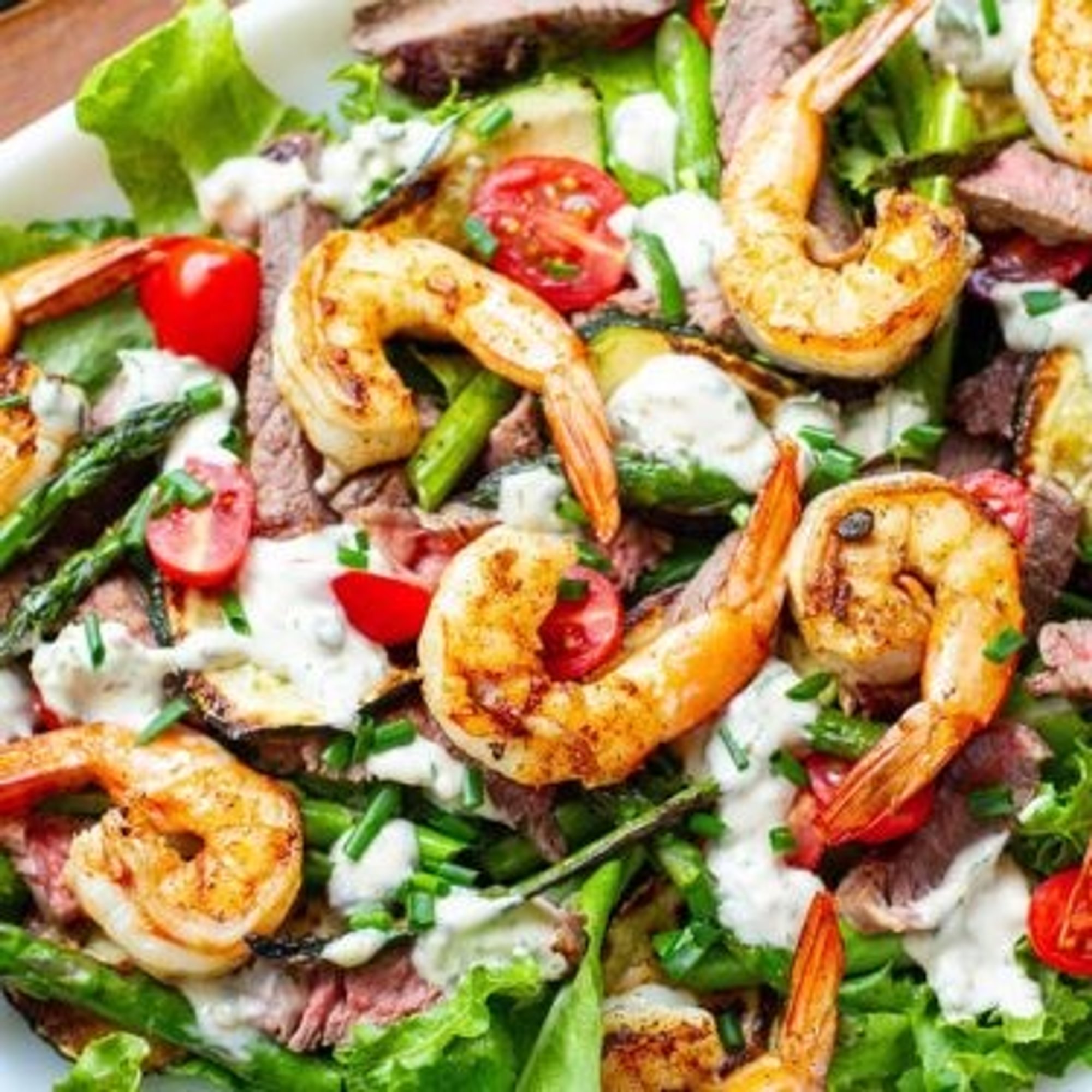 Tuesday Dinner Special - Steak & Shrimp Gorgonzola Salad