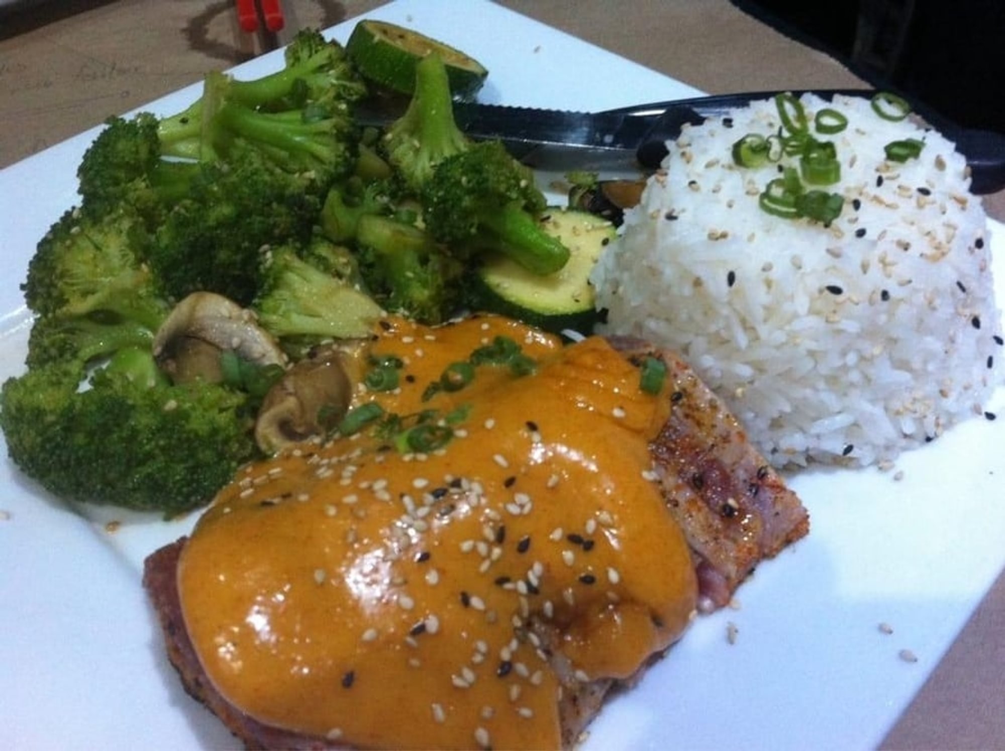Seared Ahi Tuna Dinner