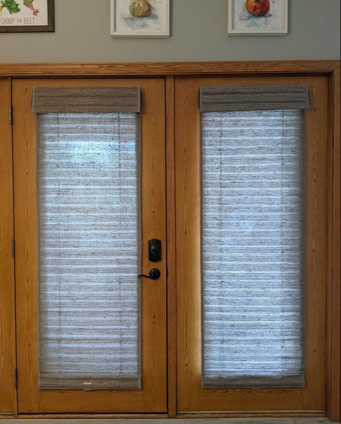 In this Cedar Falls home, the beautiful woodwork calls for a rustic touch. We think our Woven Wood Shades fit the bill perfectly! They offer just the right amount of charm in this space!  BudgetBlindsCedarFallsWaterloo  CedarFallsIA  WovenWoodShades  ShadesOfBeauty  FreeConsultation  WindowWednesday