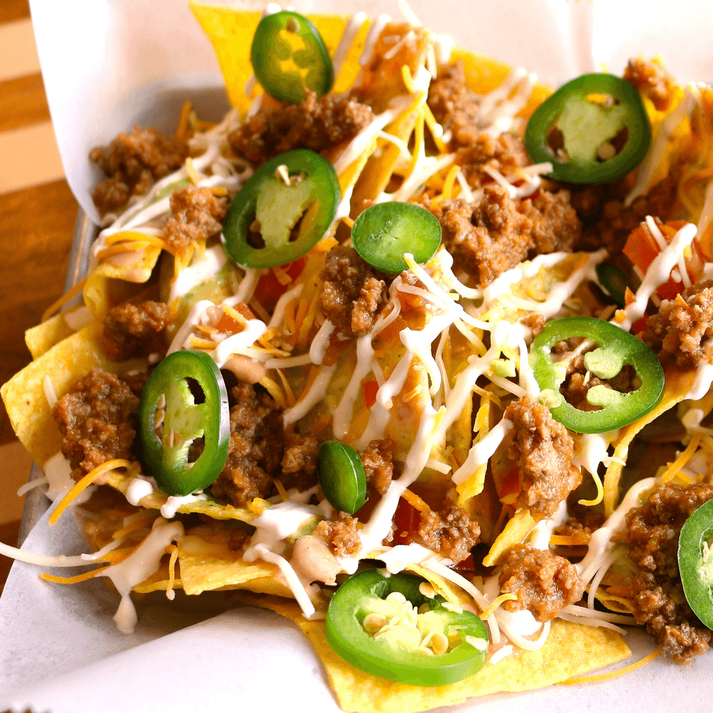 Ground Beef Nachos for Two
