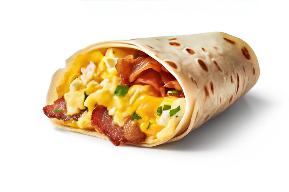 Morning Bacon Breakfast Burrito
