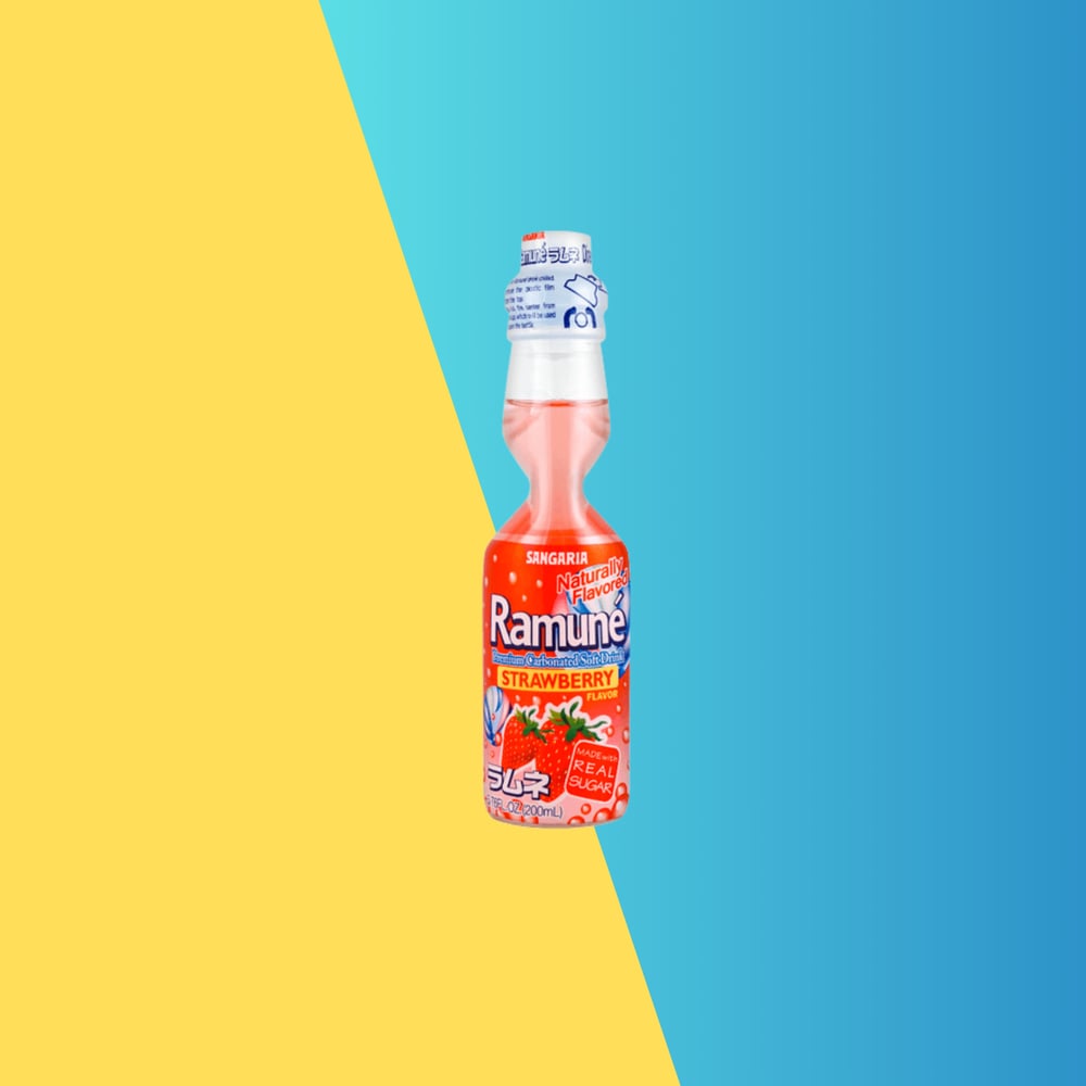 Strawberry Japanese Soda Ramune