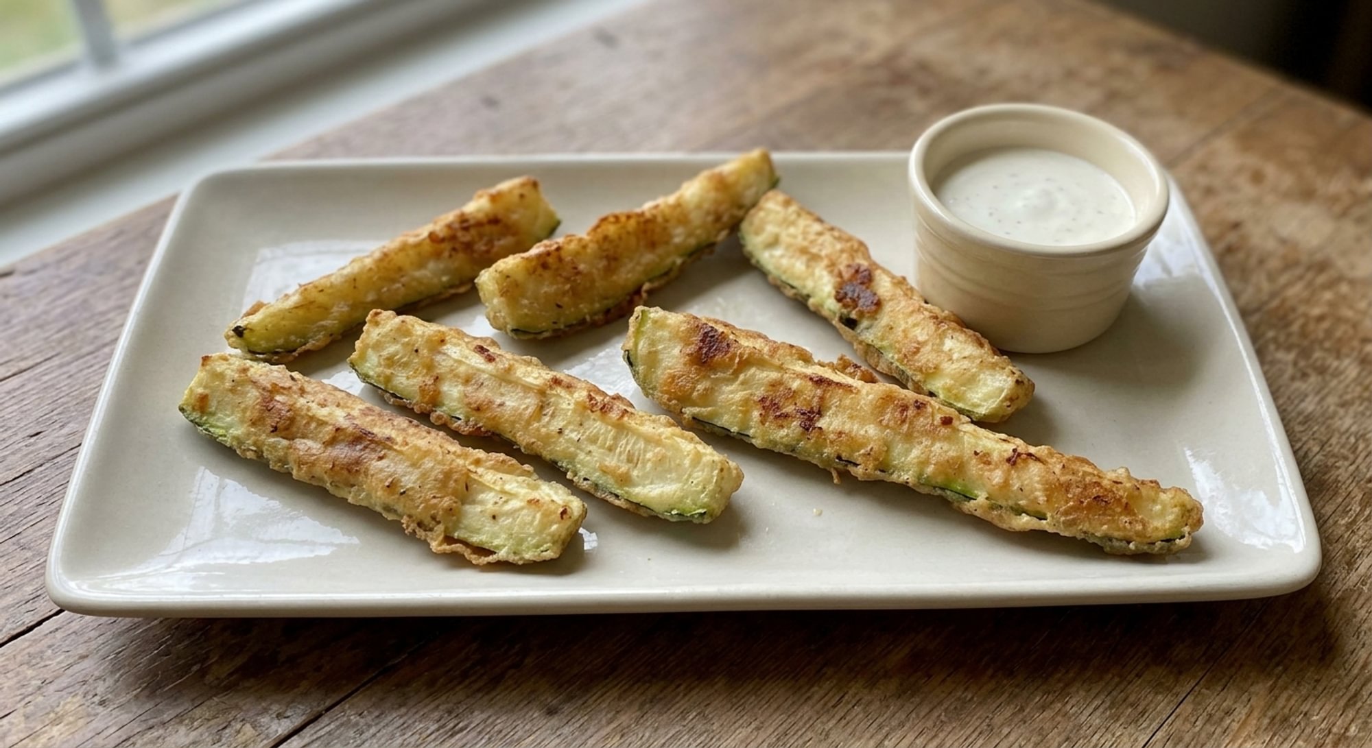 Straight Flush Fried Zucchini