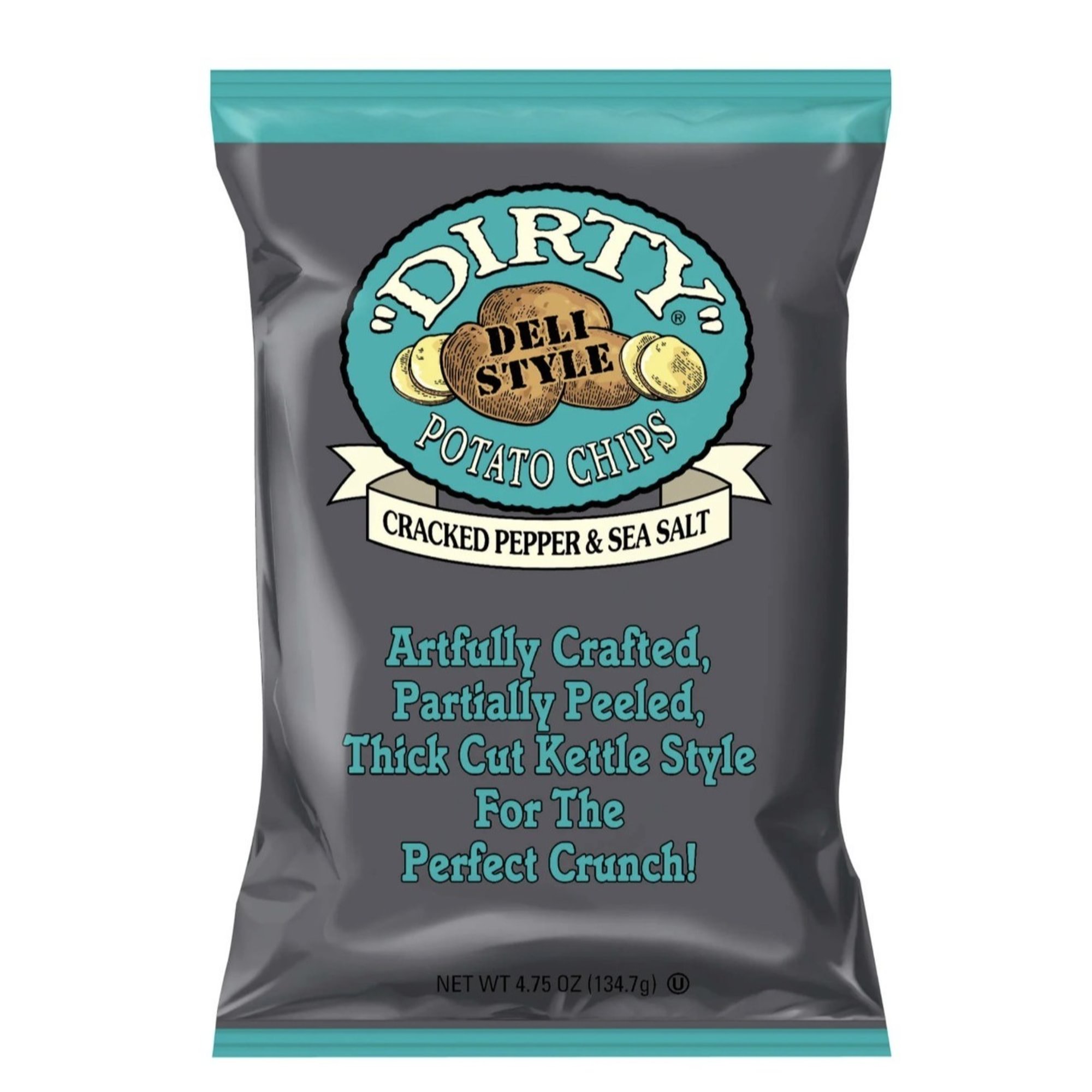 Dirty Cracked Pepper & Sea Salt Kettle Chips 2oz