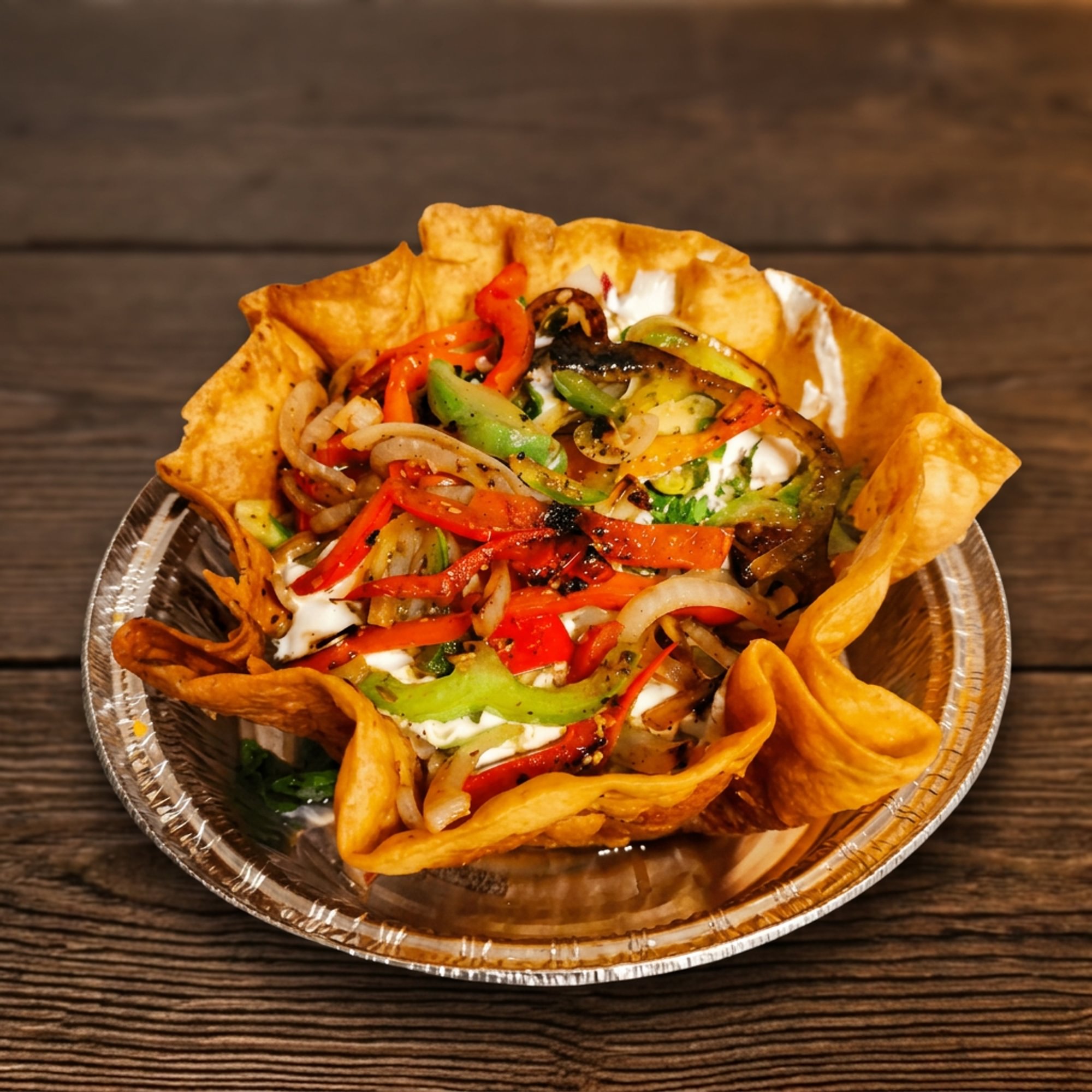 Chicken Taco Shell Bowl