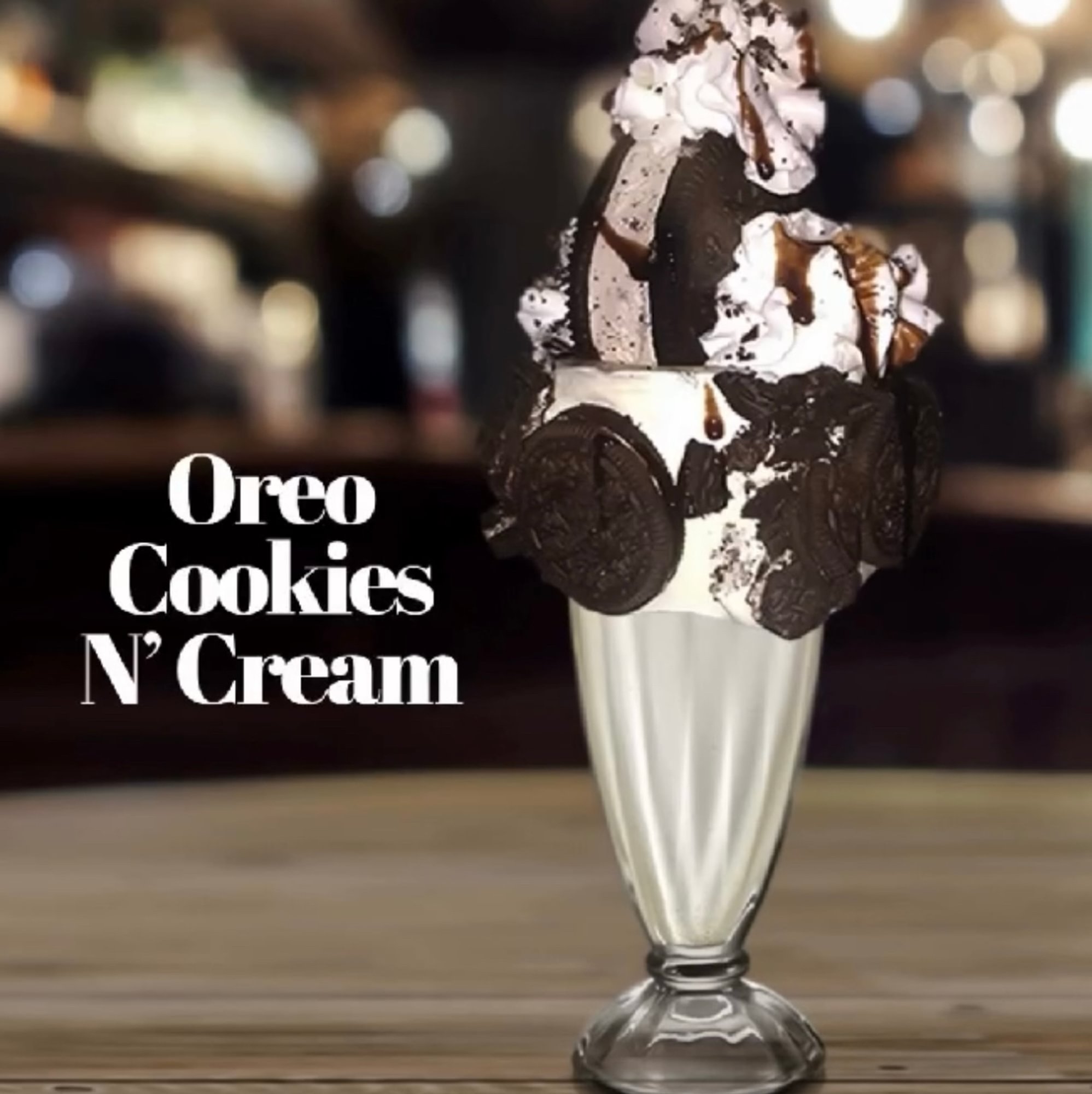 Oreo Cookies N' Cream Milkshake