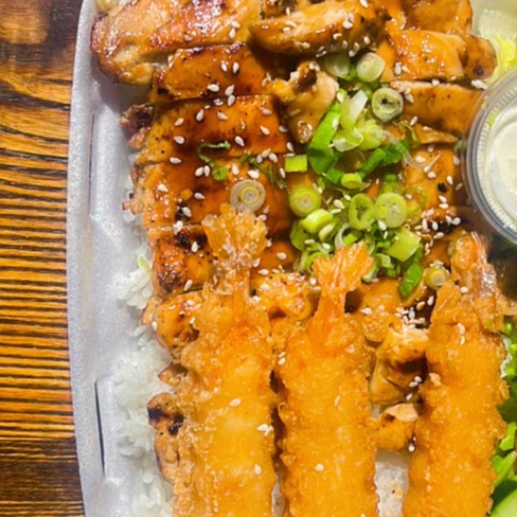 Lg Chicken & Shrimp Bowl