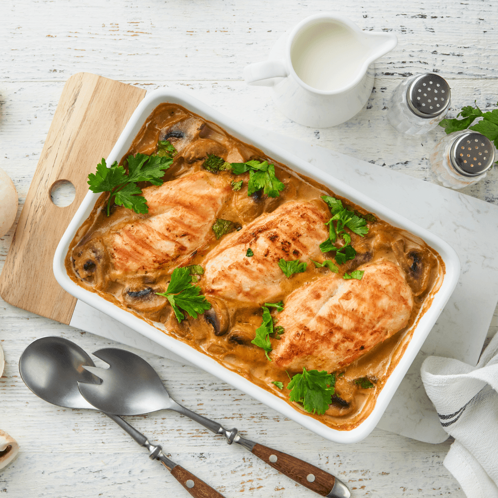 Brandy mushroom chicken