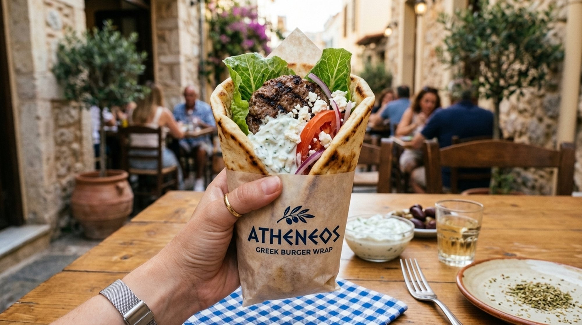 GREEK PITA BURGER sw