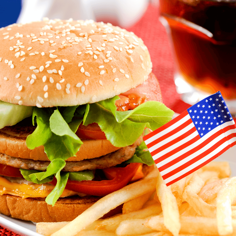Burger Platter with Drink