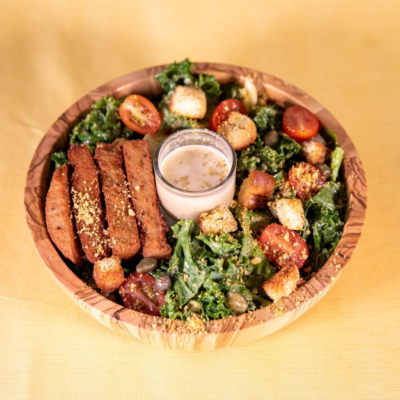 Chik'n Caesar Salad