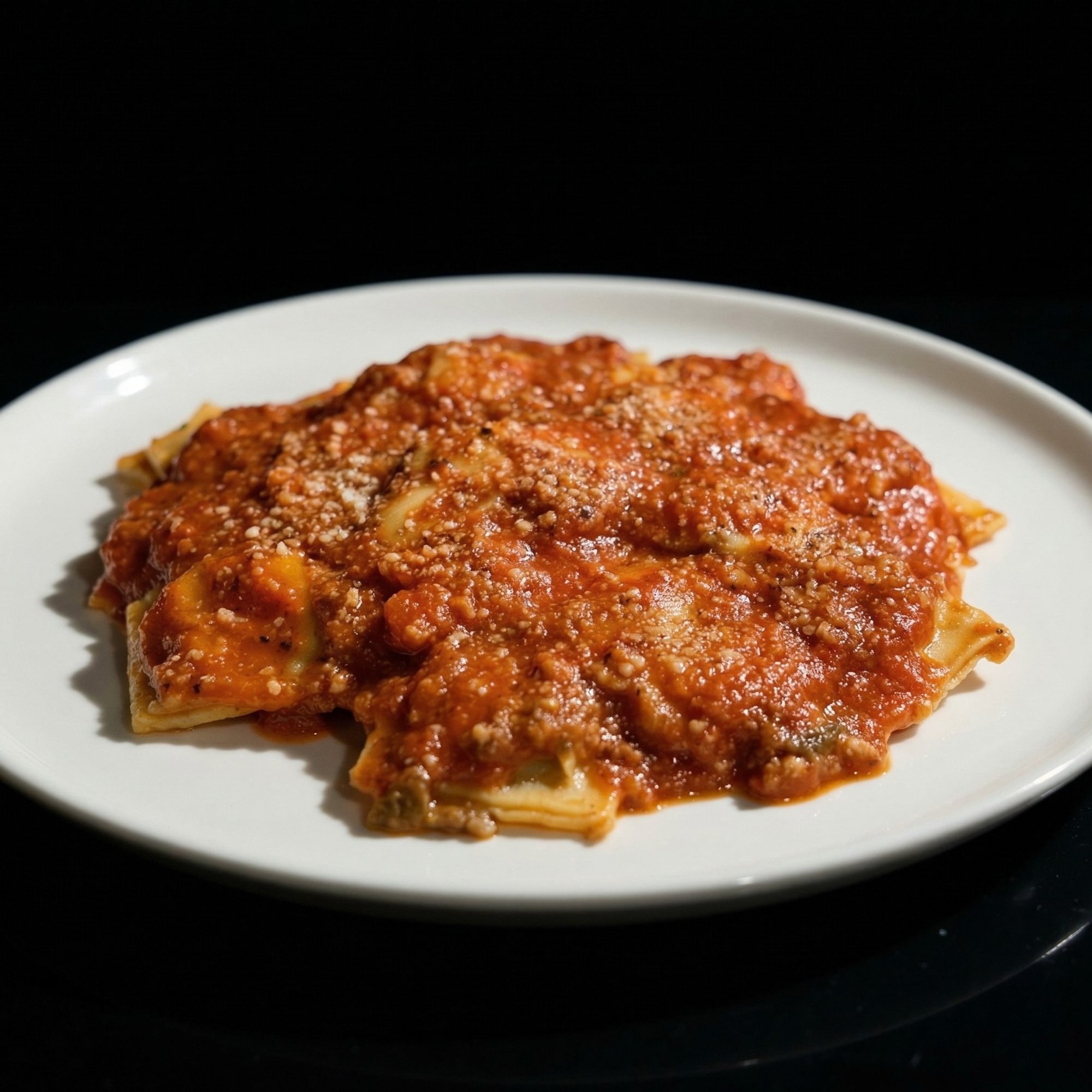 Ravioli with Meat Sauce