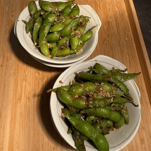 Edamame with Chili Crisp
