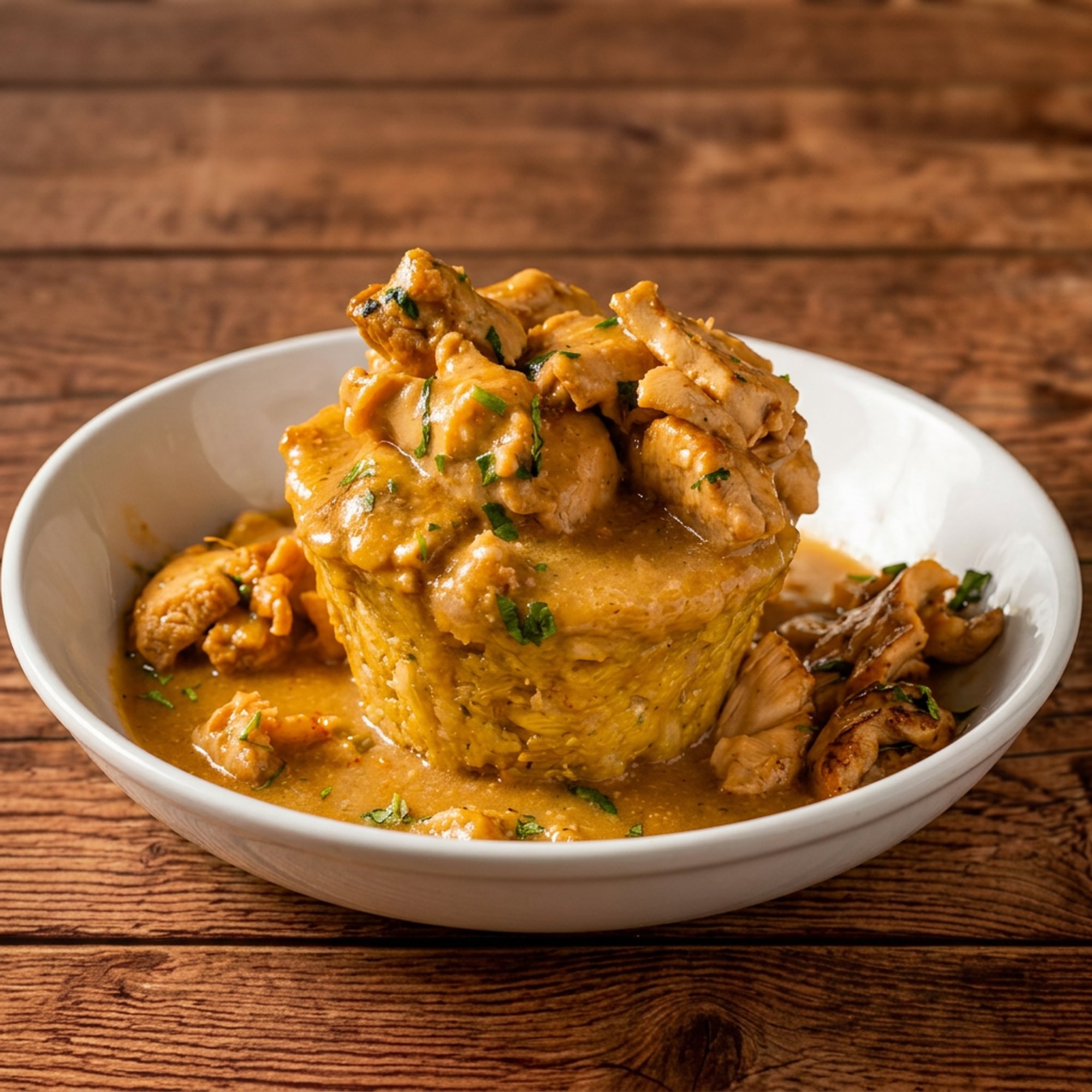Chicken Mofongo (Pollofongo)