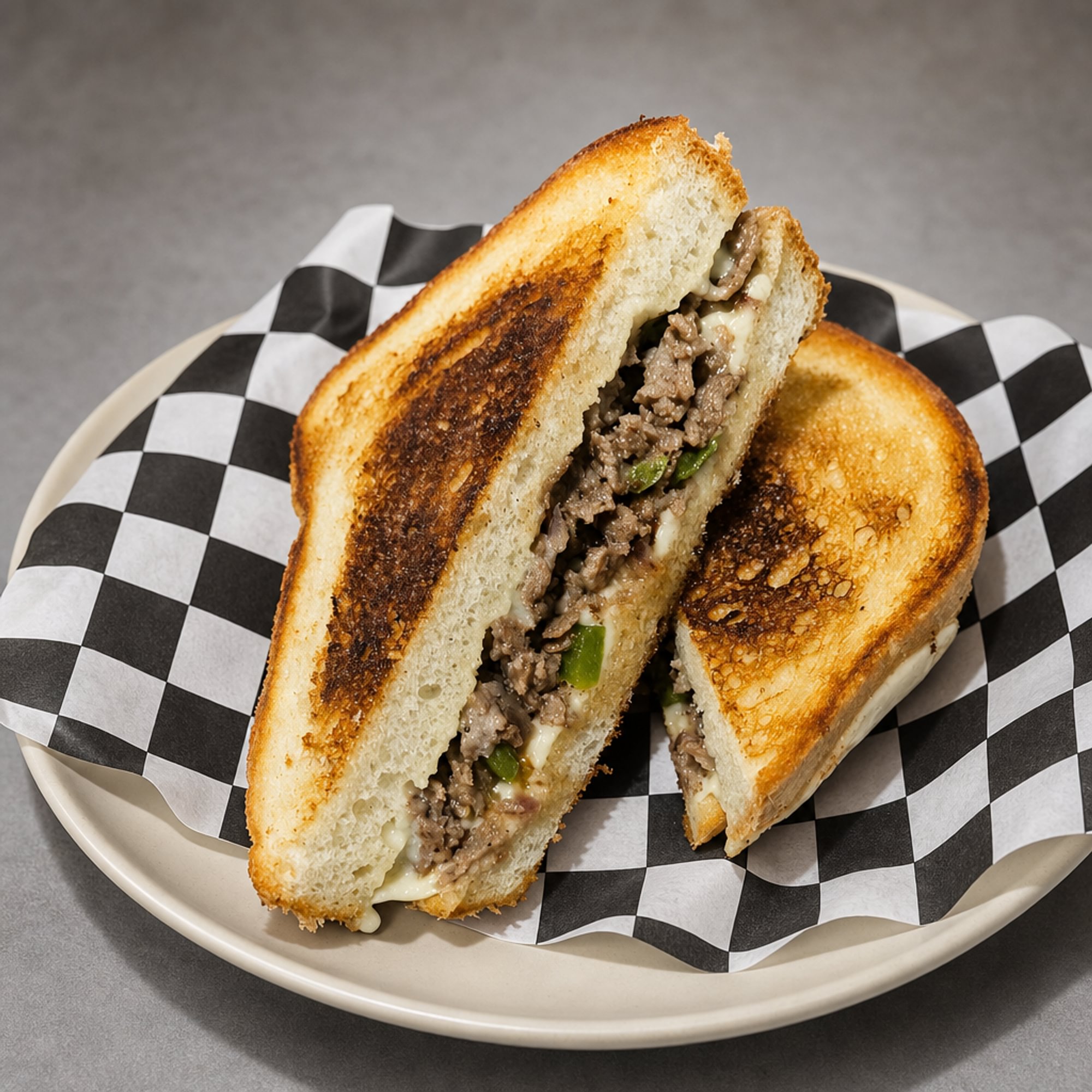 Cheesesteak Grilled Cheese Platter
