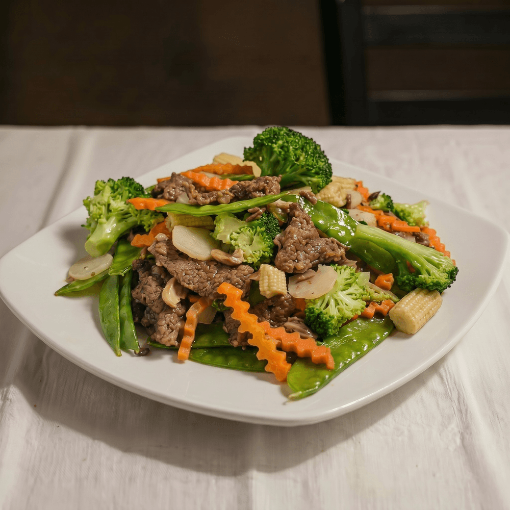 Steamed Beef with Mixed Vegetables