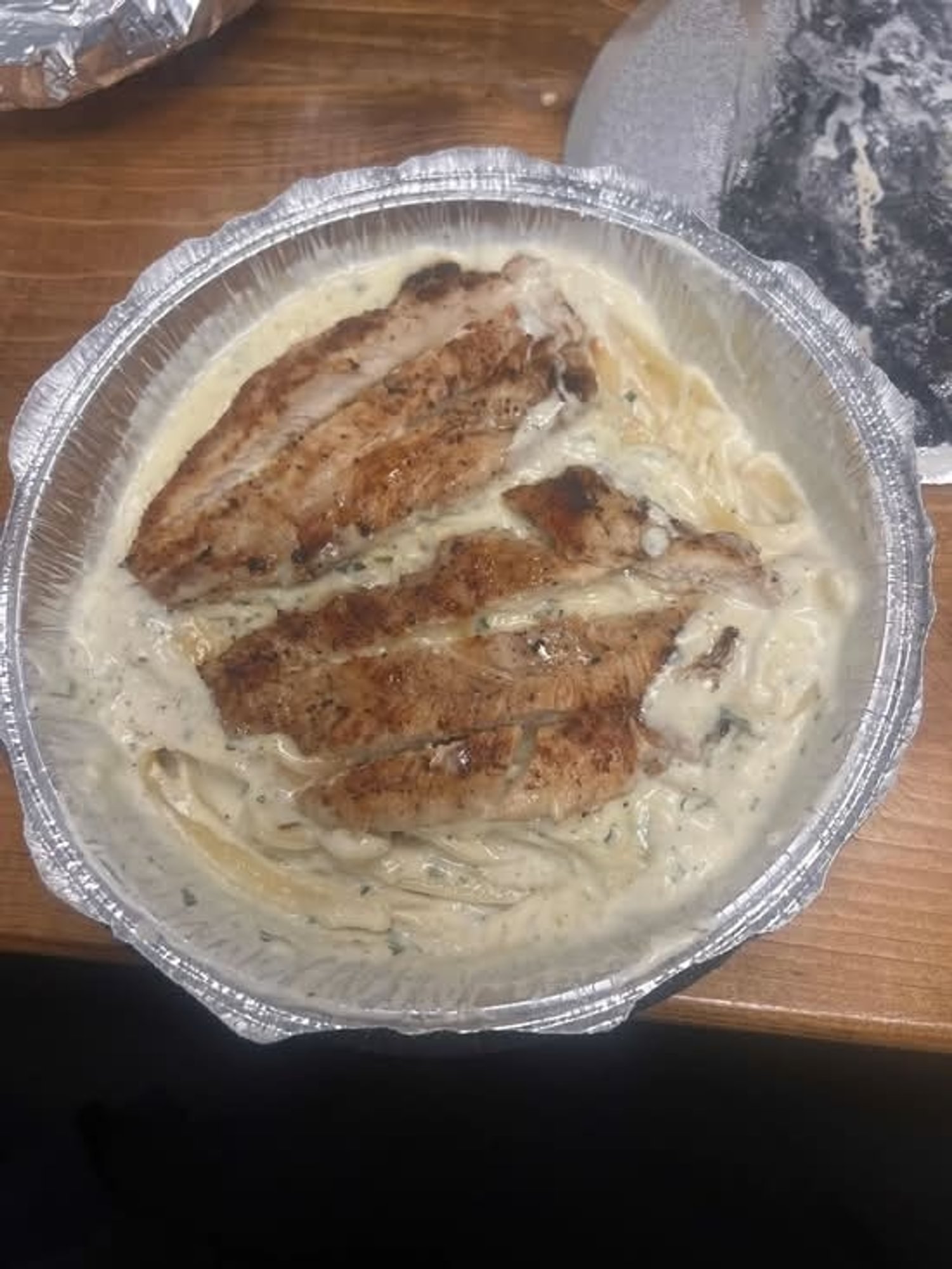 Fettuccine Alfredo Grilled Chicken