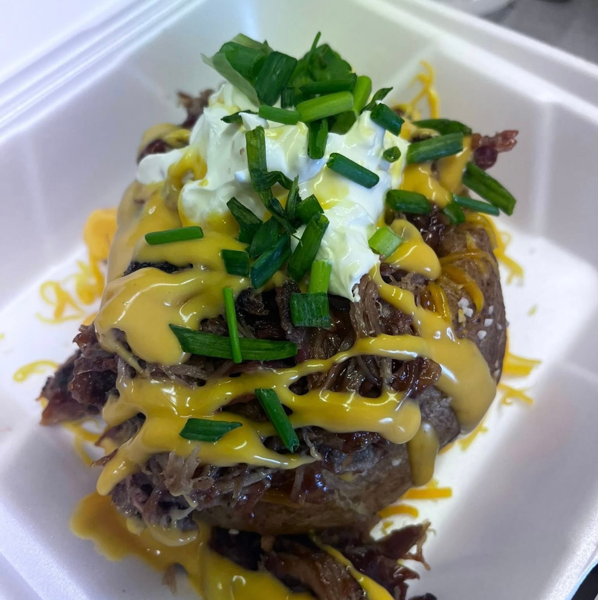 BBQ Pulled Pork Baked Potato