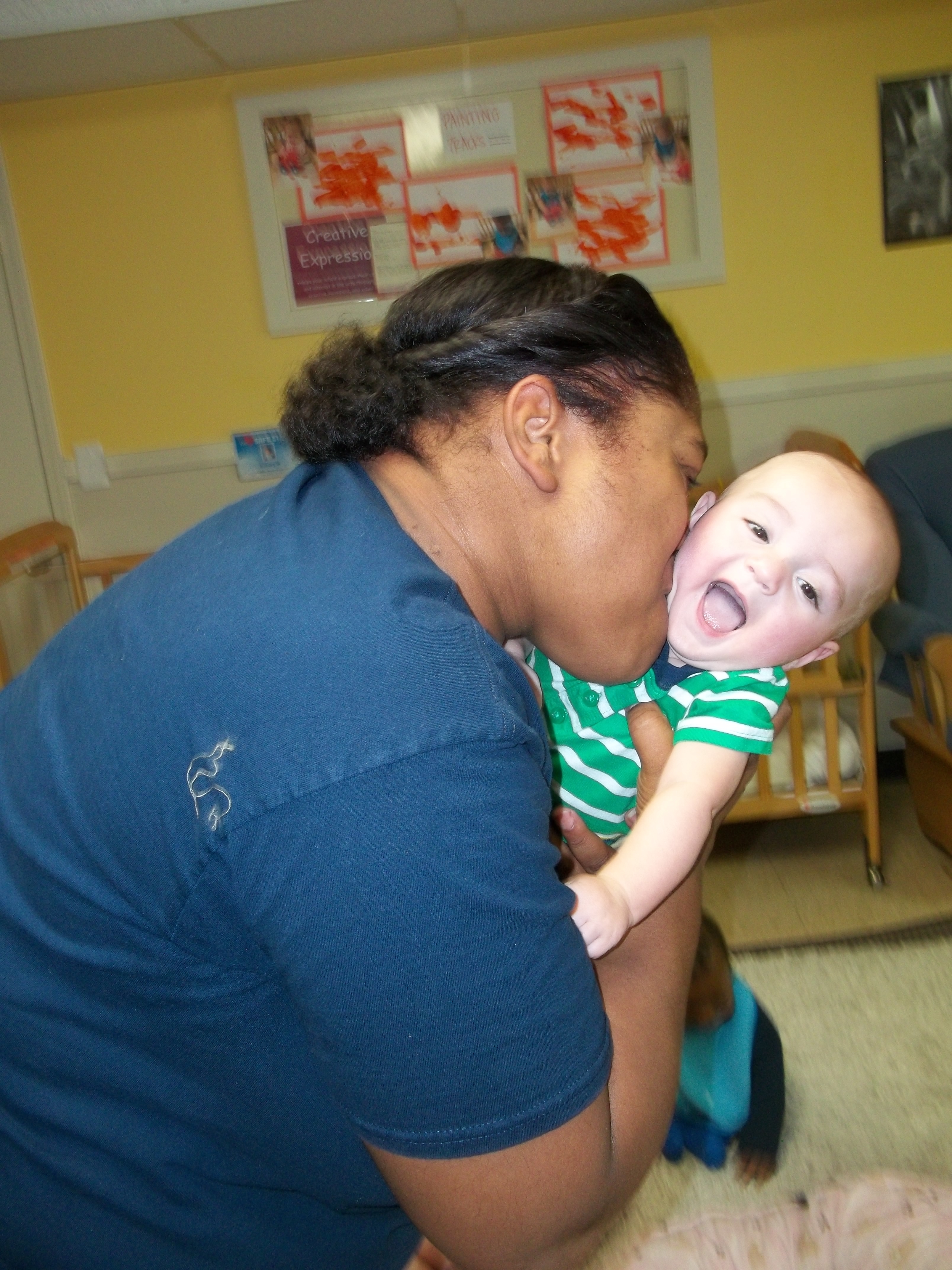 Ms. Tychell is a fan favorite in our Infant Classroom.