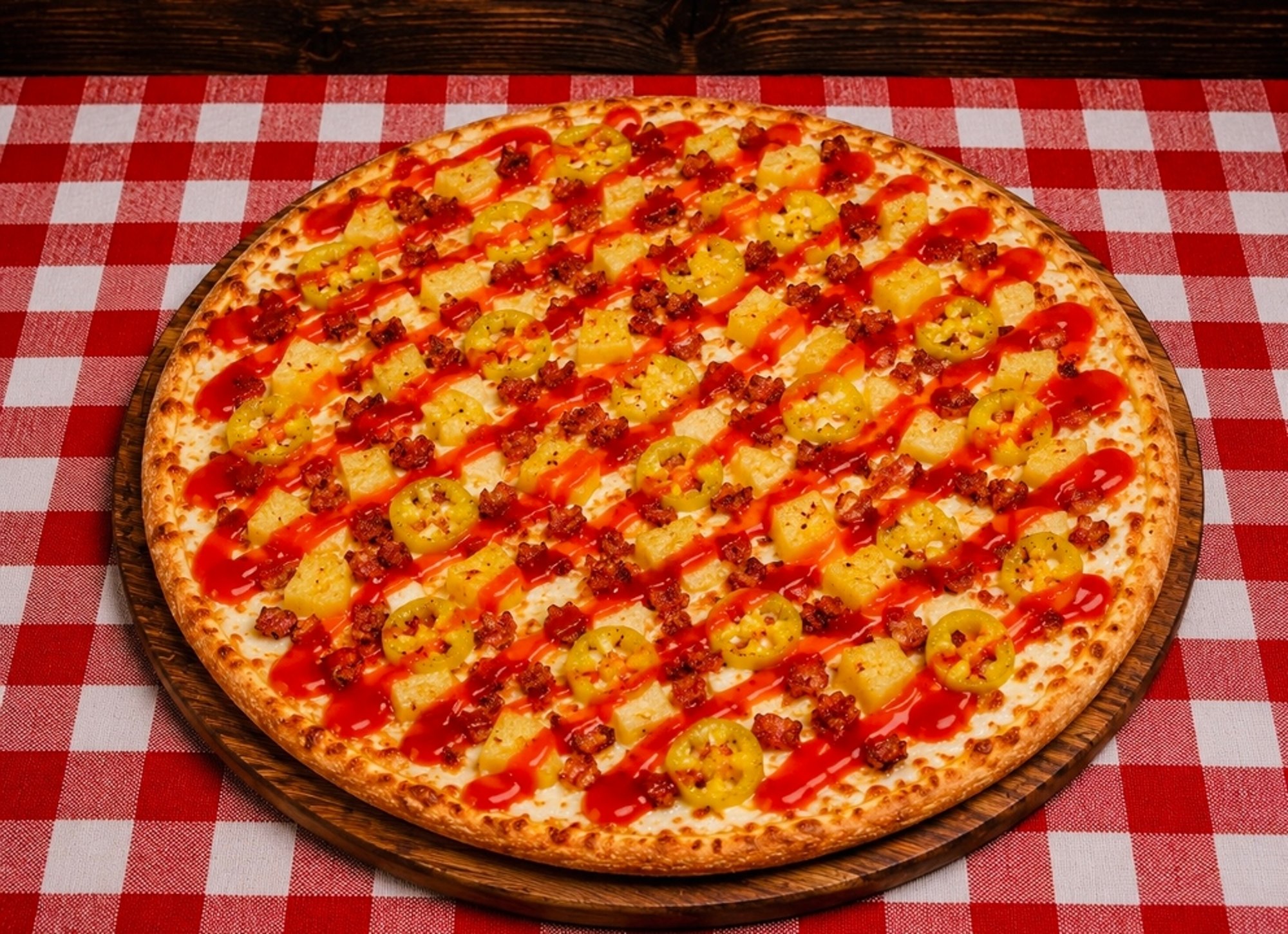 Lg Bruins Thin Crust Pizza 14 (Italian Style)
