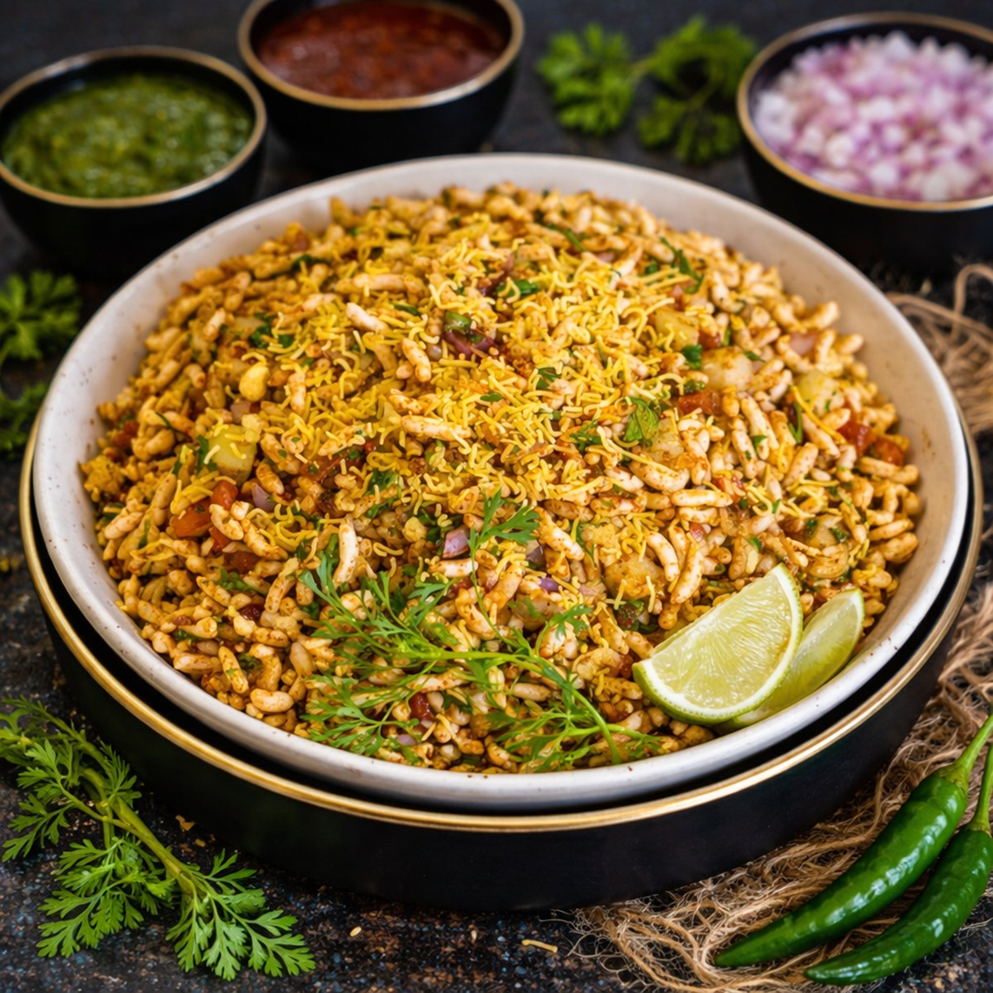 Mumbai Bhel Puri — Mumbai-Style Indian Street-Food Chaat