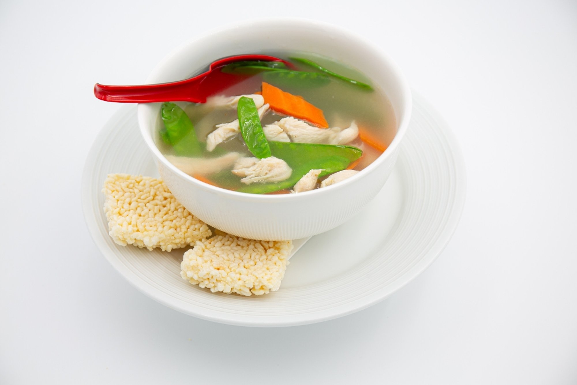 Sizzling Rice with Chicken & Vegetable Soup