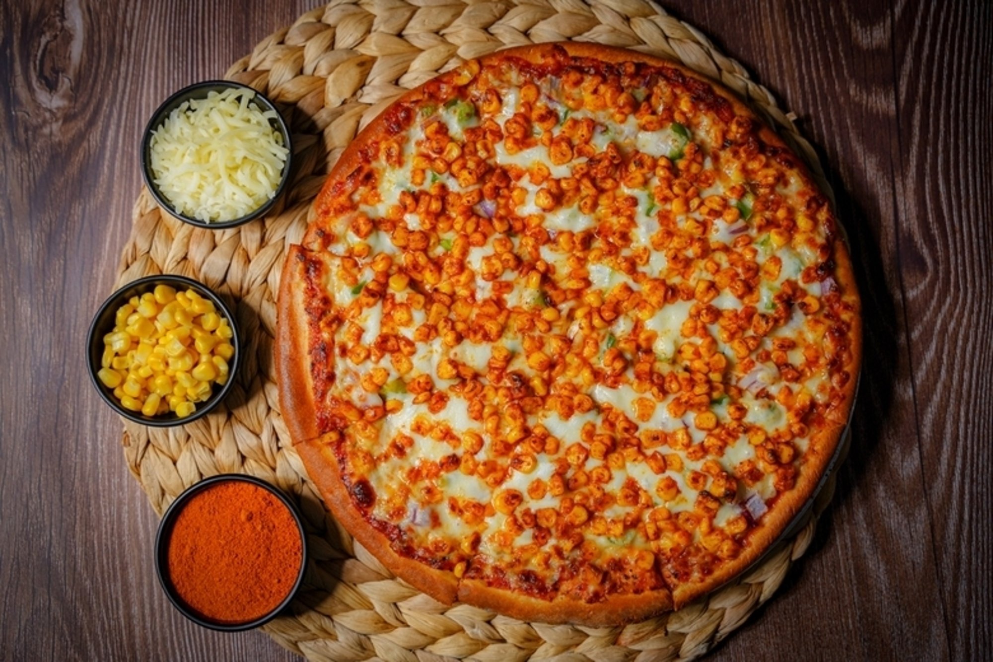 Spicy Corn Pizza