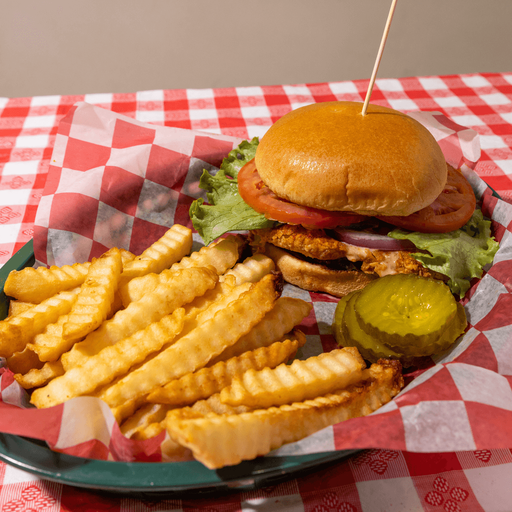 Kraze Chicken Sandwich With Fries