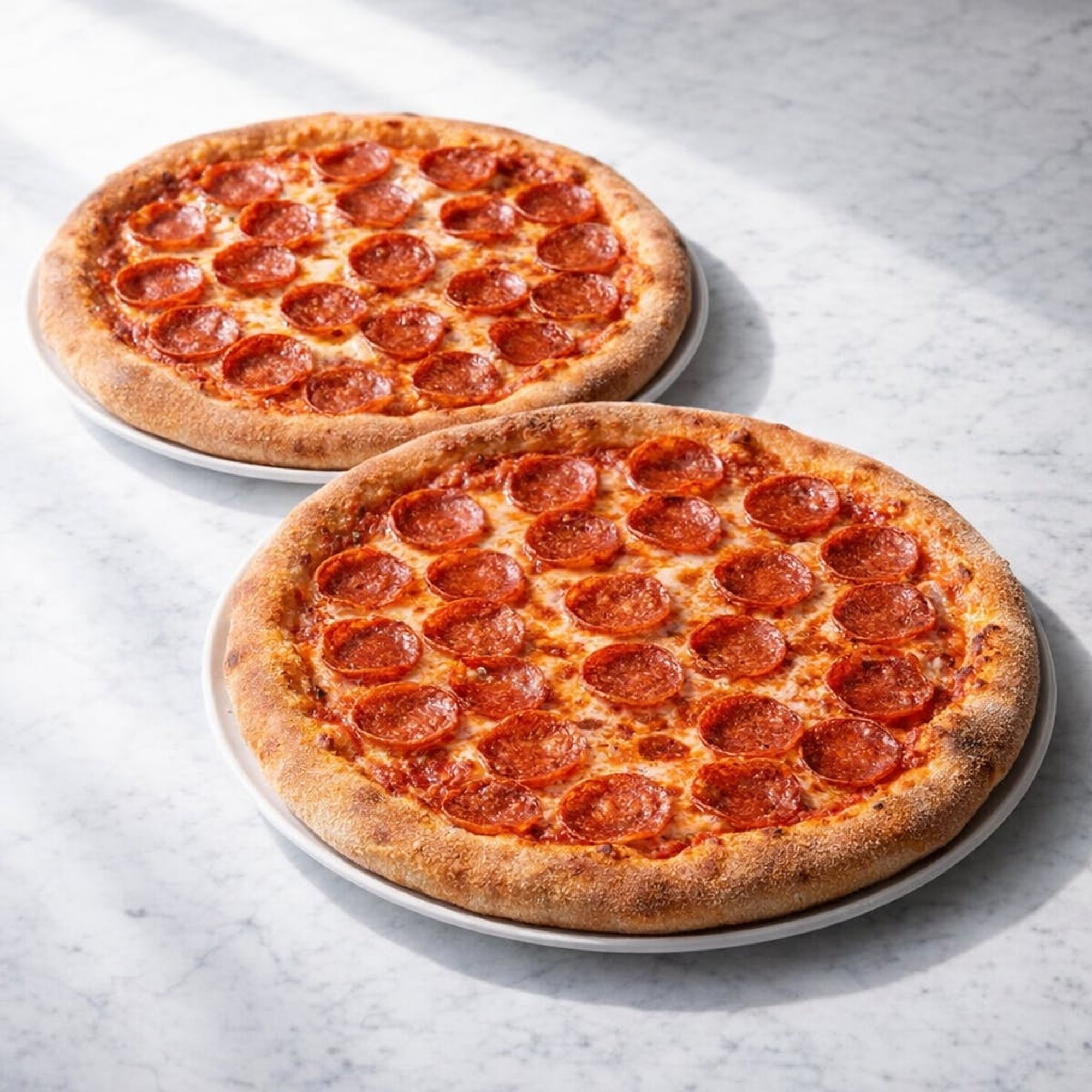 Two Large Pepperoni Pizzas