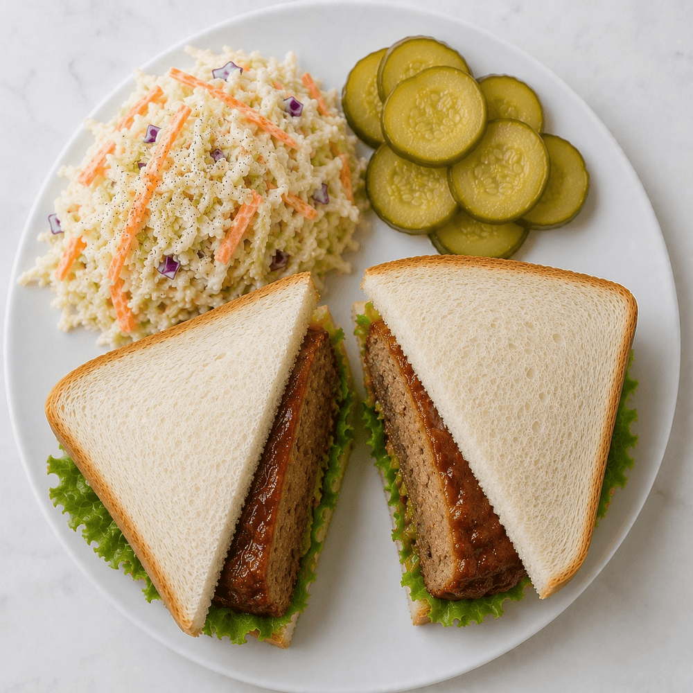 Baked Meatloaf Sandwich