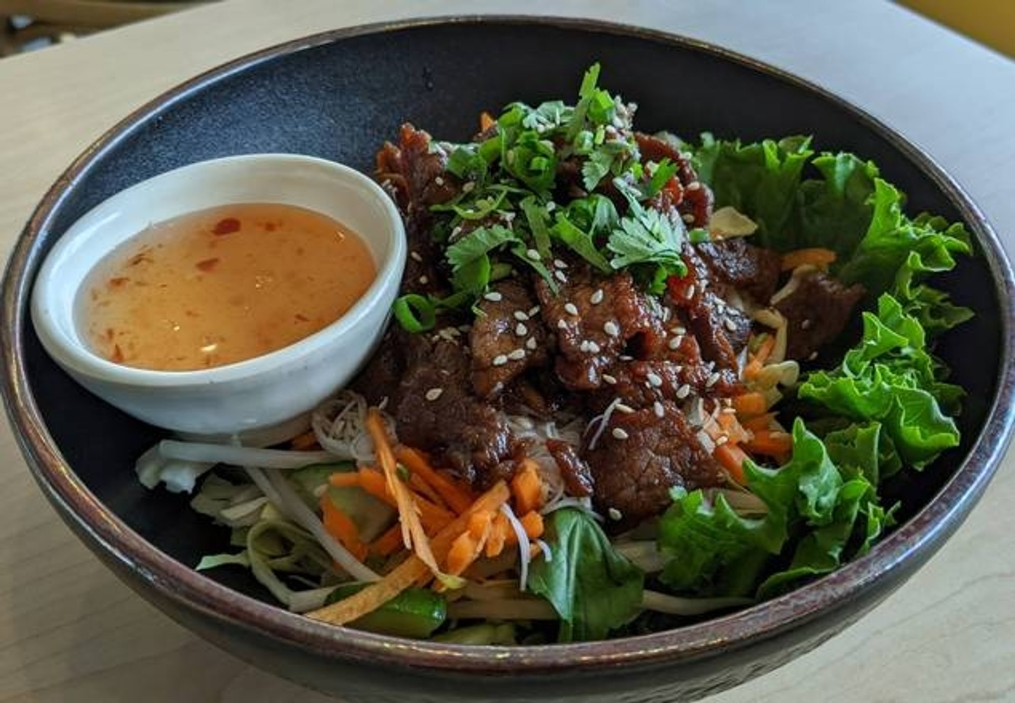 Sesame Beef Noodle Bowl