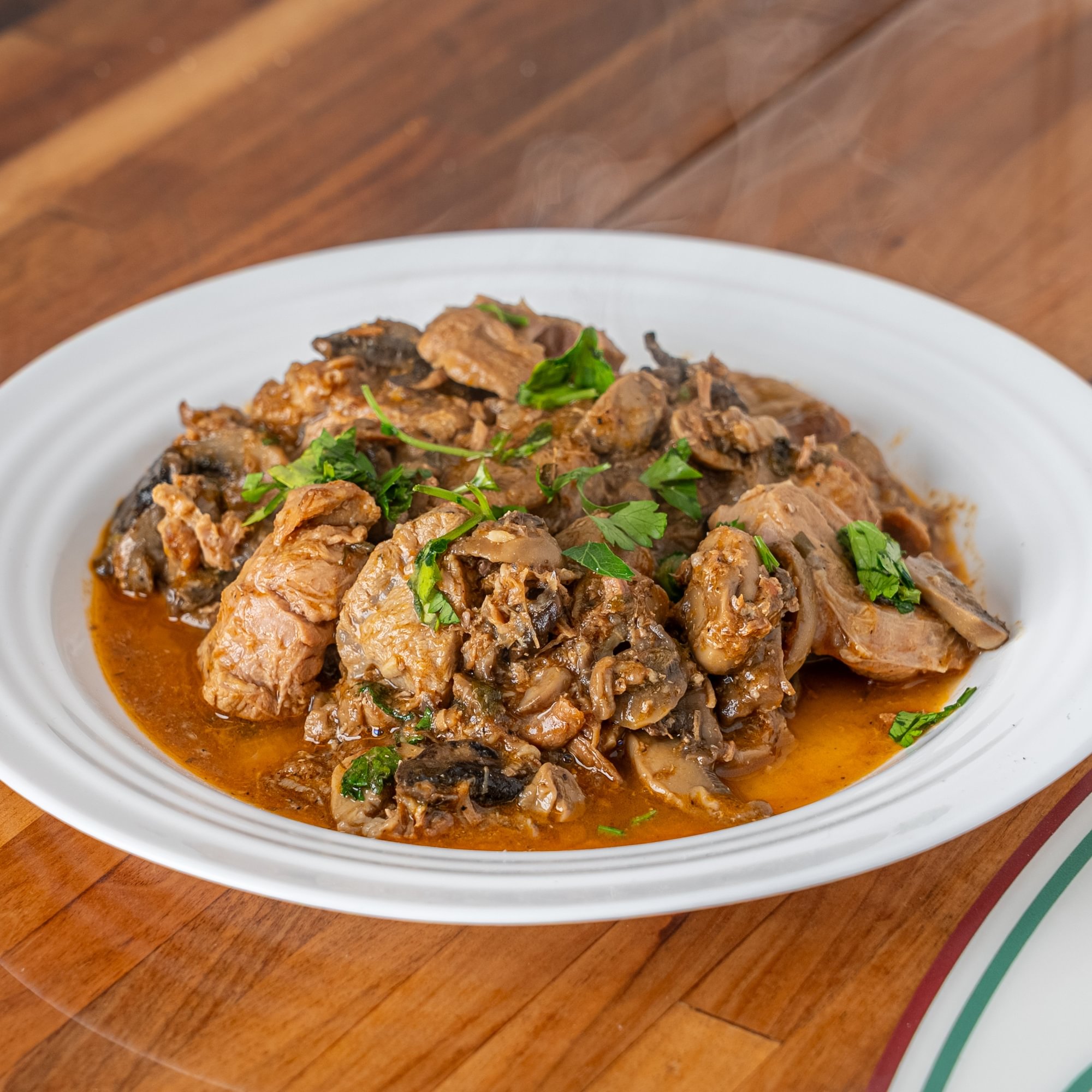 Veal & Mushrooms