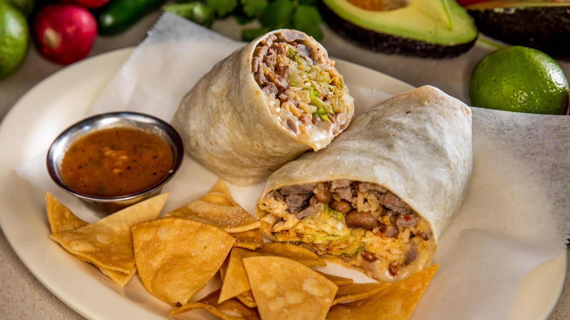 Steak & Chicken Burrito