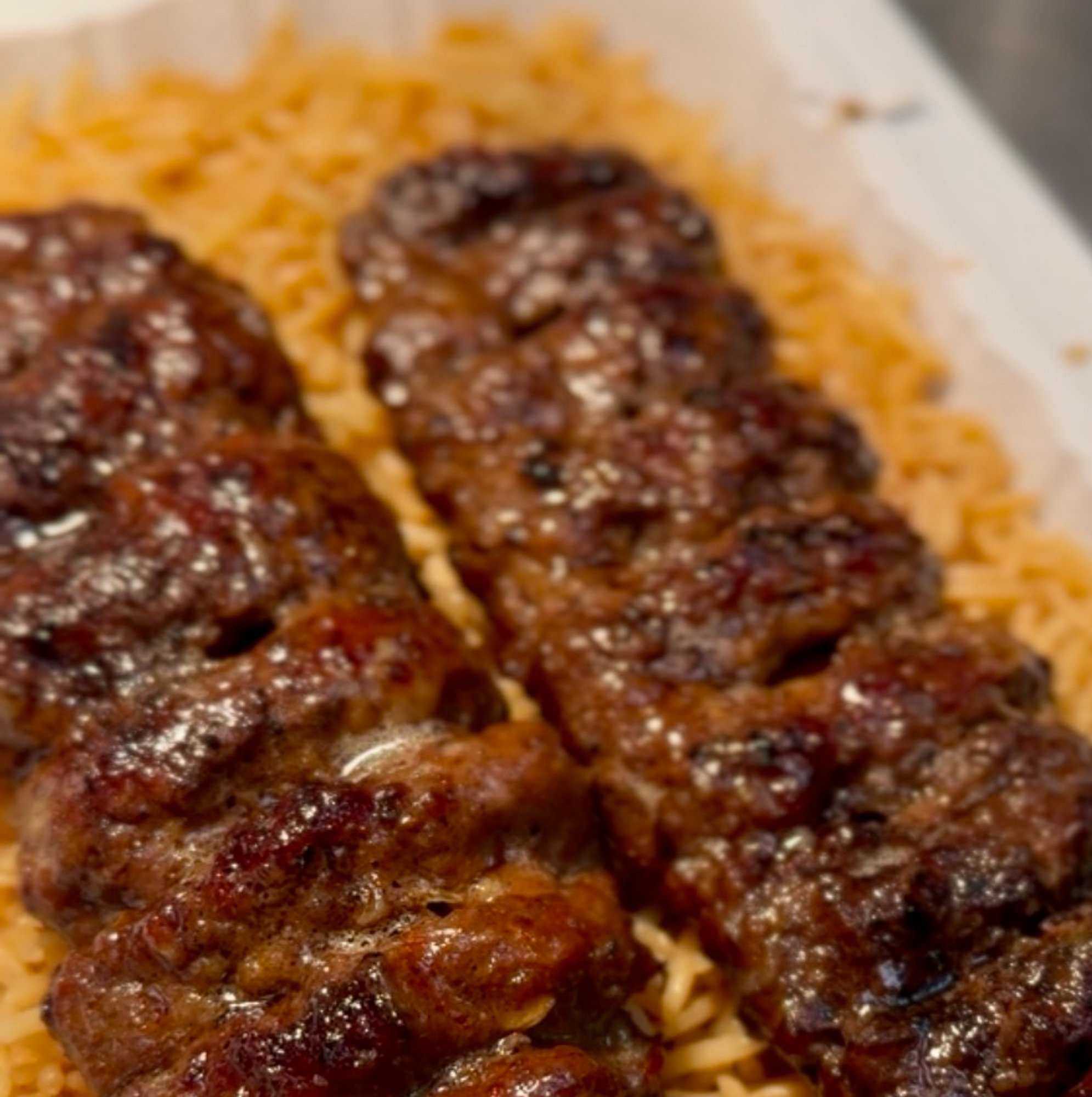 Ground Beef Kebab Rice Plate