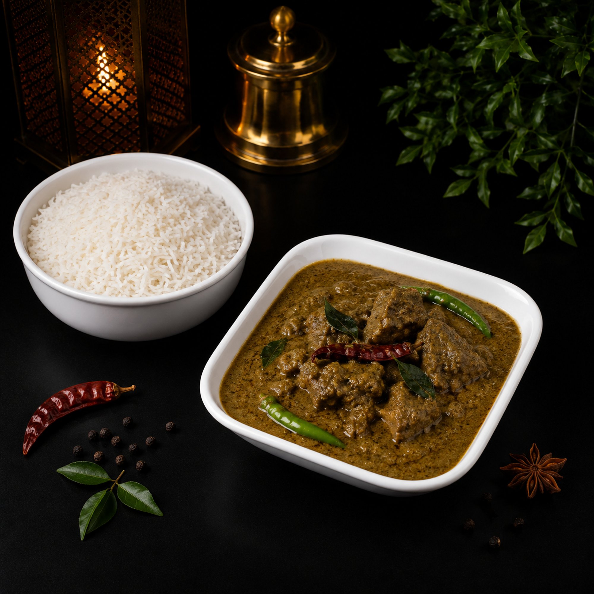 Gongura Goat Curry (Sorrel Leaf Goat Curry)
