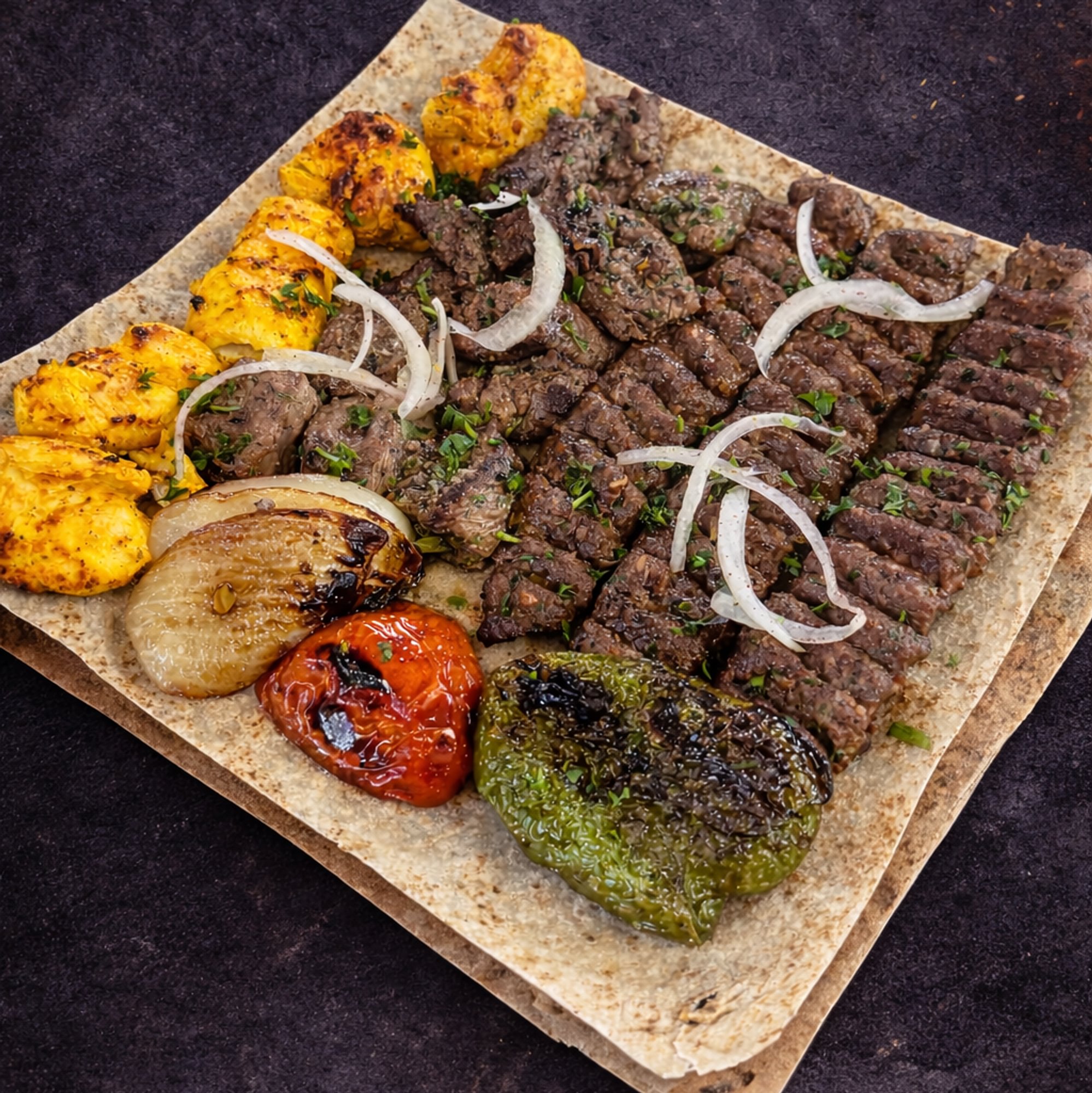 Mix Grill Kabob Platter ￼